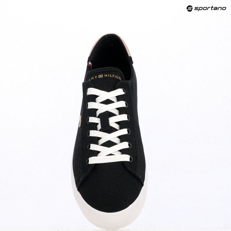 Tommy Hilfiger női edzőcipő Vulc Canvas Lace Up fekete 9