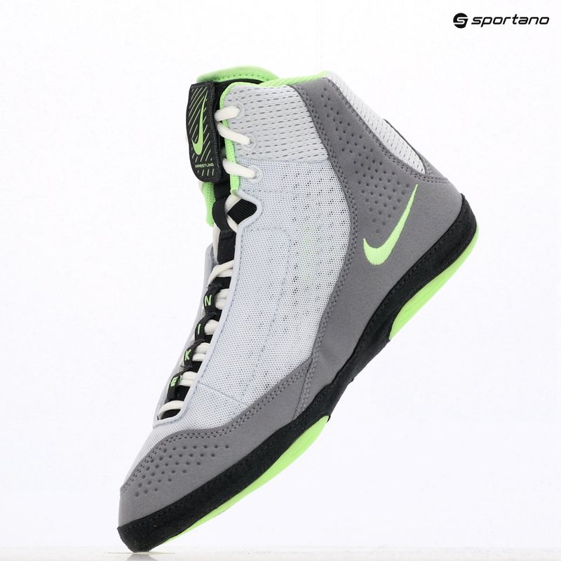 Nike Inflict 4 labdarúgó birkózócipő szürke/lime blast/antracit/fehér 9