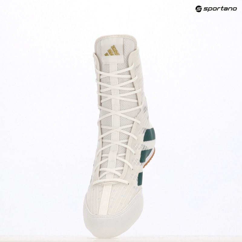 adidas Box Hog 4 felhő fehér/kollegiális zöld/magfekete boksz cipő 19