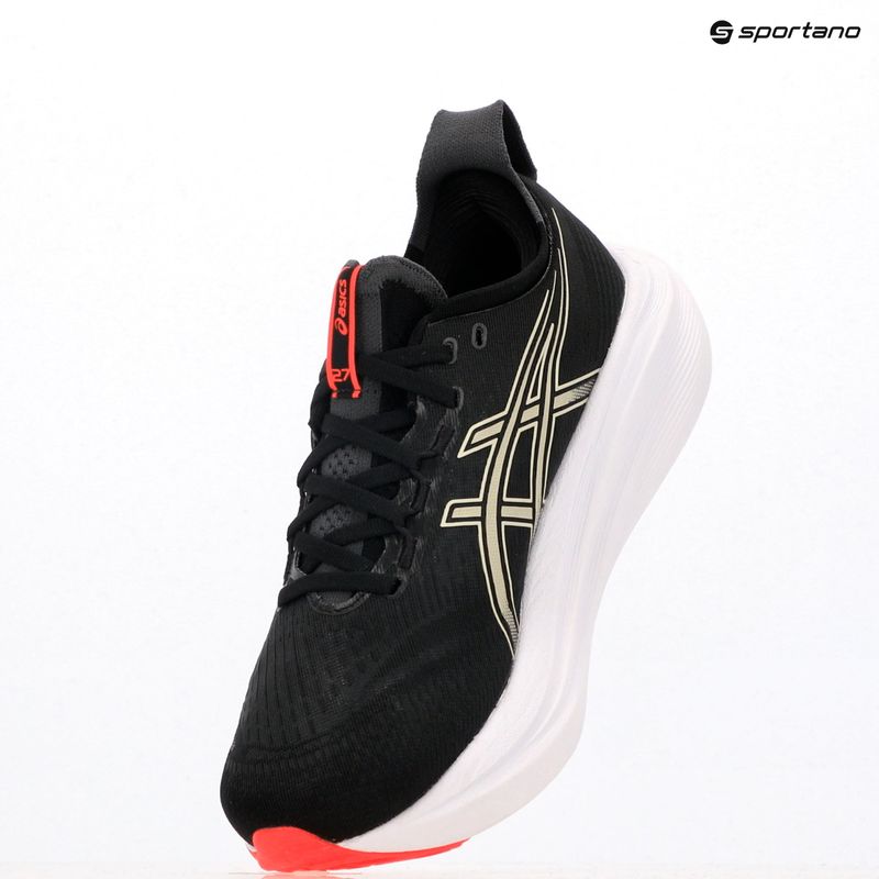 ASICS Gel-Nimbus 27 férfi futócipő fekete/kakk színű 9