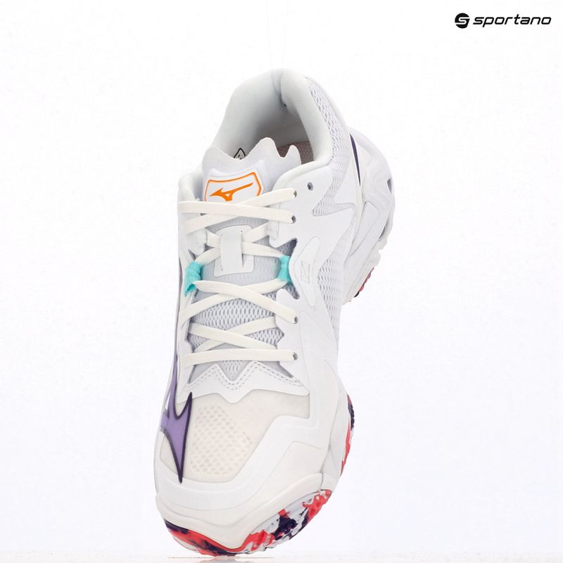 Női röplabda cipő Mizuno Wave Lightning Z8 fehér/ibolya indigó/camelliaros 18
