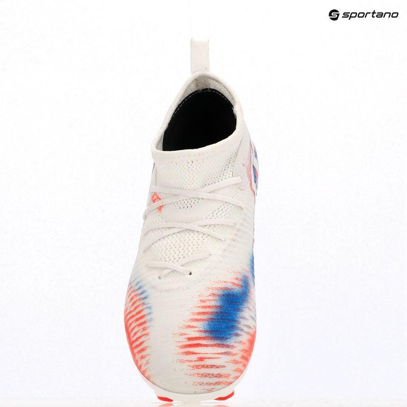 PUMA Future 8 Match FG/AG Jr gyermek futballcipő puma fehér/puma fekete/izzó vörös 9