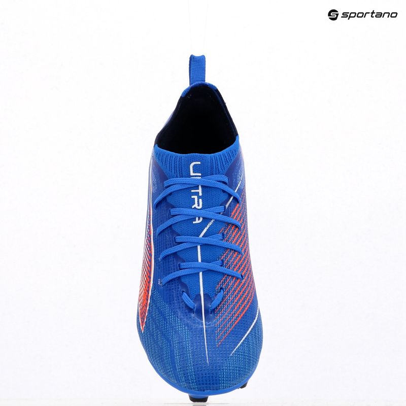 PUMA Ultra 6 Pro FG/AG Jr gyermek futballcipő ultra kék/puma fehér/izzó piros 9