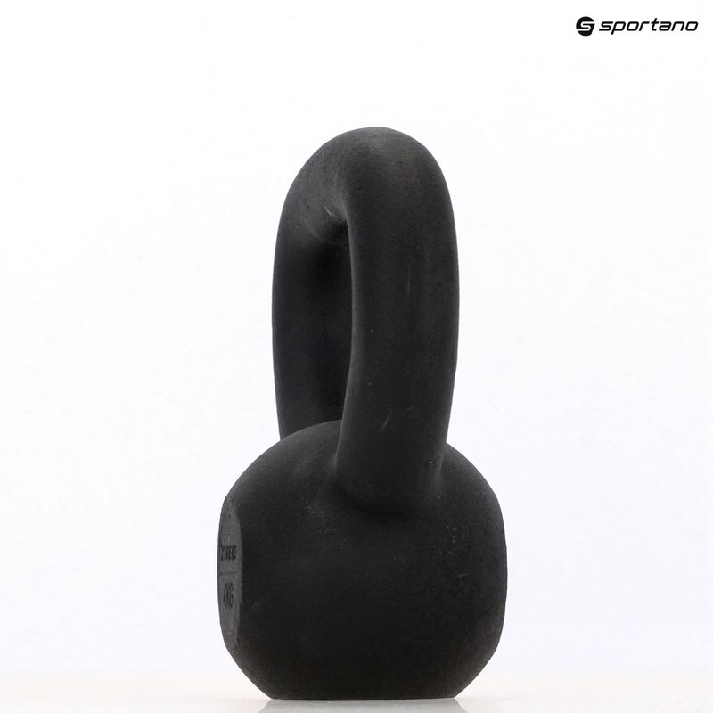 TREXO 4kg fekete öntöttvas Kettlebell 8