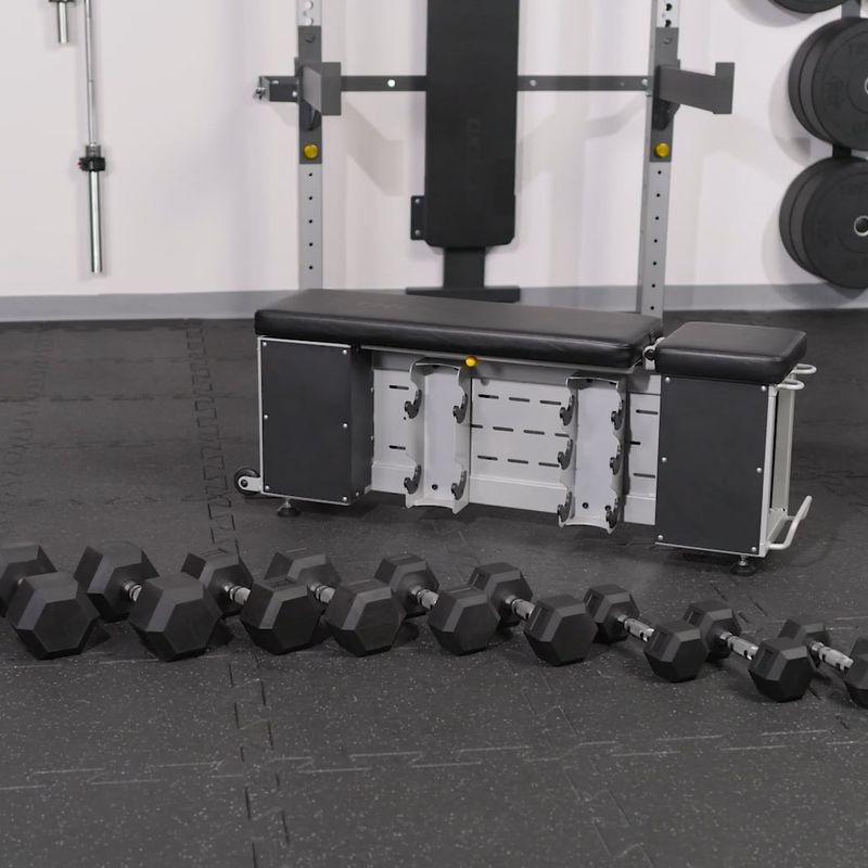 XTREXO Storage állítható edzőpad fekete 17