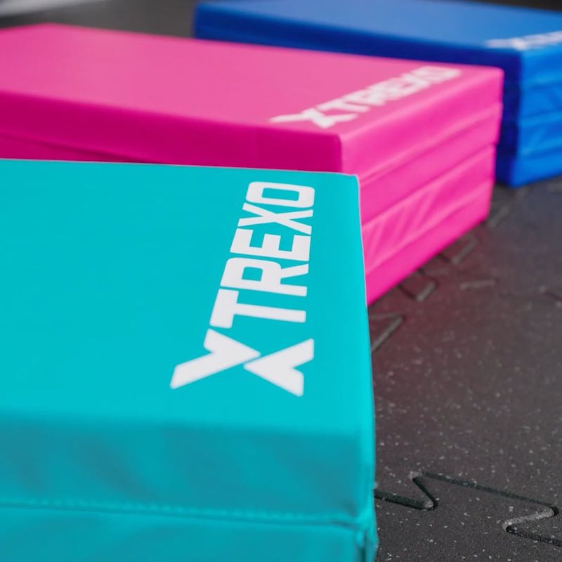 XTREXO összecsukható tornamatrac 180 x 60 x 5 cm kék 15