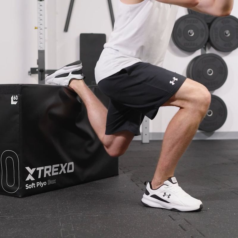 Összecsukható XTREXO plyometrikus láda 60 cm fekete 10