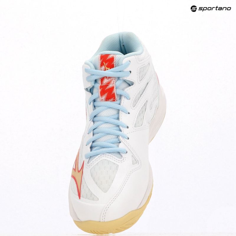 Női röplabda cipő Mizuno Thunder Blade Z Mid fehér/calypso coral/pale banán 9