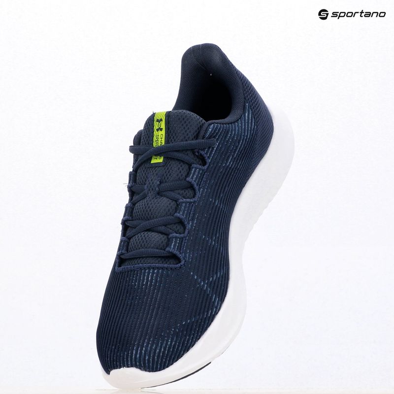 Férfi futócipő Under Armour Charged Speed Swift mosott tengerészkék/fekete/magas láthatóságú sárga 9