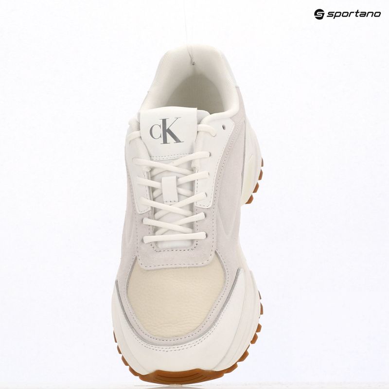 Férfi cipő Calvin Klein YM0YM01289 Hike Runner HF Leather Mix bright white/creamy white/eggshell 9