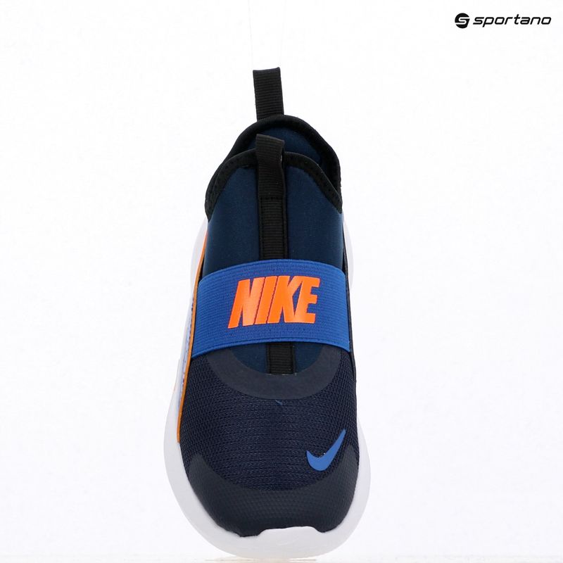 Nike Flex Runner 4 éjfekete tengerészkék/teljesen narancssárga/királyi gyermekcipő 13