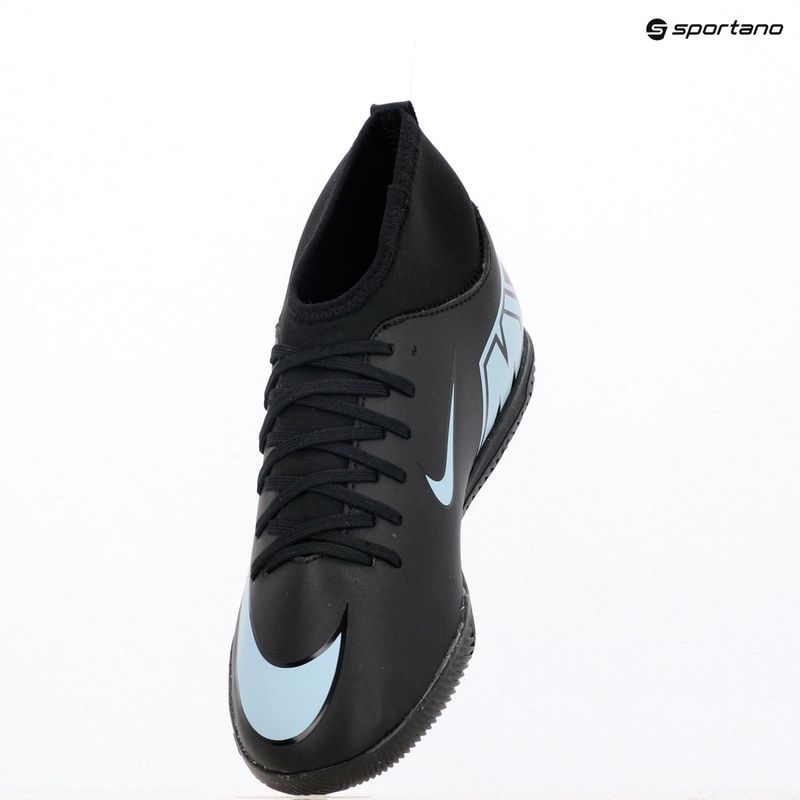 Gyermek focicipő Nike Mercurial Superfly 10 Club fekete/jeges kék 18