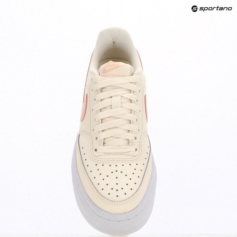 Nike Court Vision Alta női cipő halvány elefántcsont/mosott korall/fehér 9