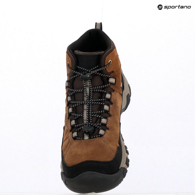 Gyermek túracipő KEEN Targhee IV Mid Waterproof bison/brindle 12