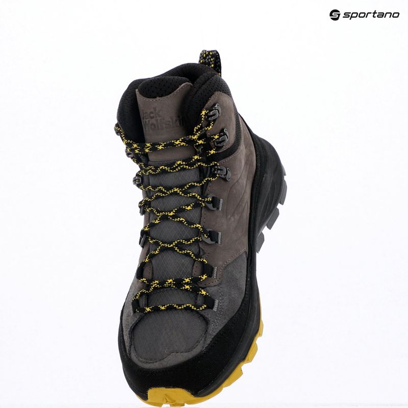 Férfi Jack Wolfskin Cyrox Texapore Mid szürke túracipő 21