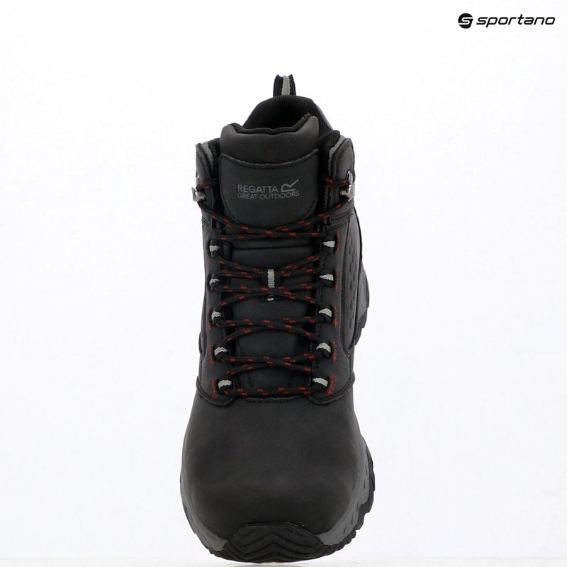 Férfi túrabakancs REGATTA Amble black/rio red 19