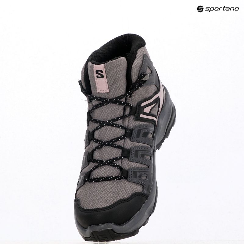Női Salomon Extegra GTX Mid túracipő henna/run raisin/mahogany rose 15