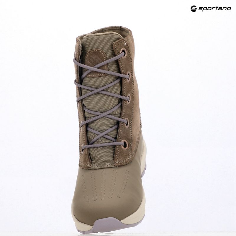 Női téli csizma Columbia Moritza Shield Omni-Heat V2 wet sand/lavender pearl 20