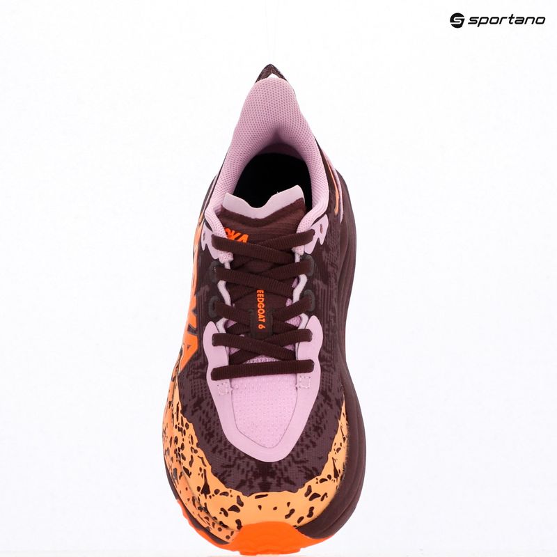 Gyerek futócipő HOKA Speedgoat 6 flower nectar/neon tangerine 17