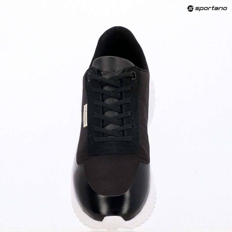 Női cipő Calvin Klein YW0YW02016 Eva Runner Lace Up Mat Mix 0GN black/gun metal 9
