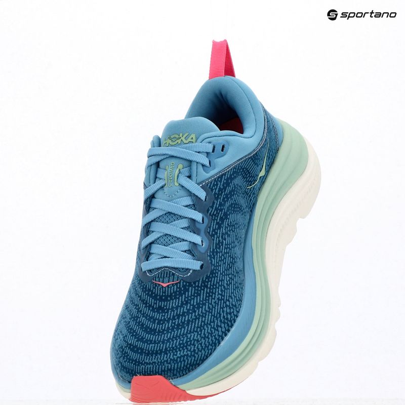 Női futócipő HOKA Gaviota 5 alpesi kék/jadeit 10