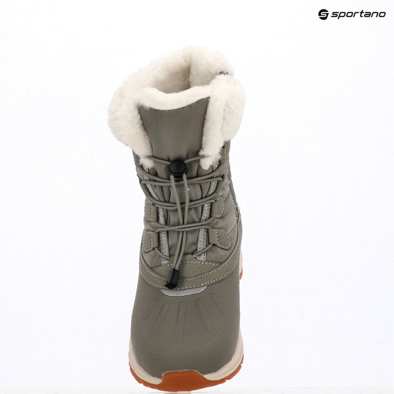 Viking Footwear Equip Meleg vízálló cipzáras oliva gyermek hócsizma 12