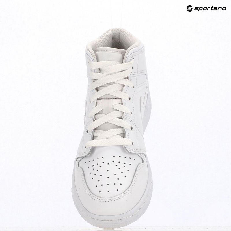 Gyerekcipő Nike Jordan 1 Mid white/white/white 9