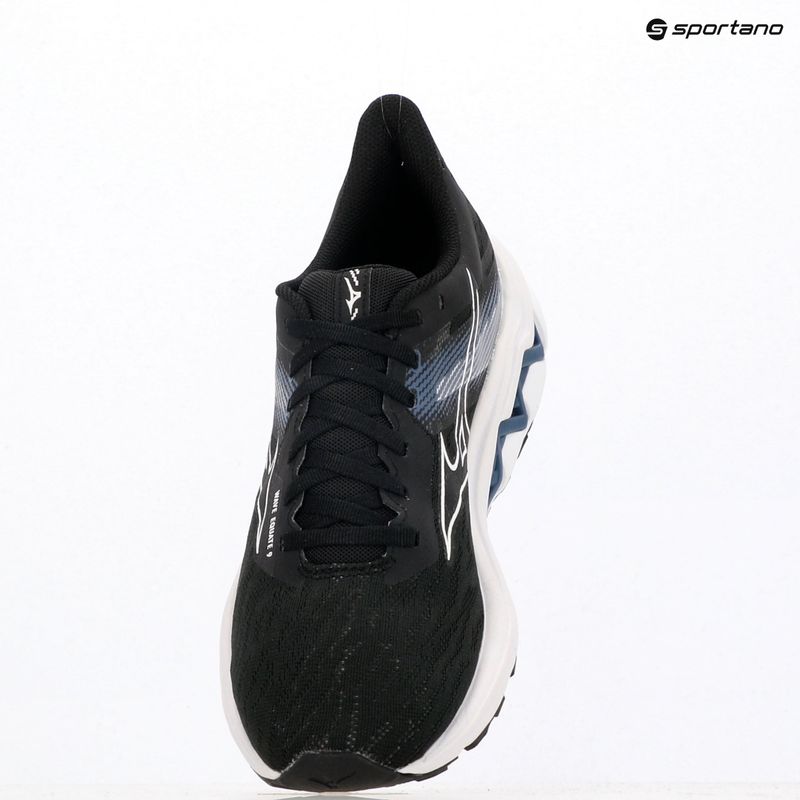 Férfi futócipő Mizuno Wave Equate 9 black/white/vintage indigo 9
