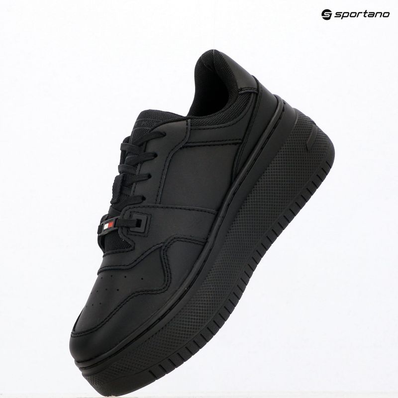 Női cipők Tommy Jeans Retro Basket Flatform Ess triple black 9