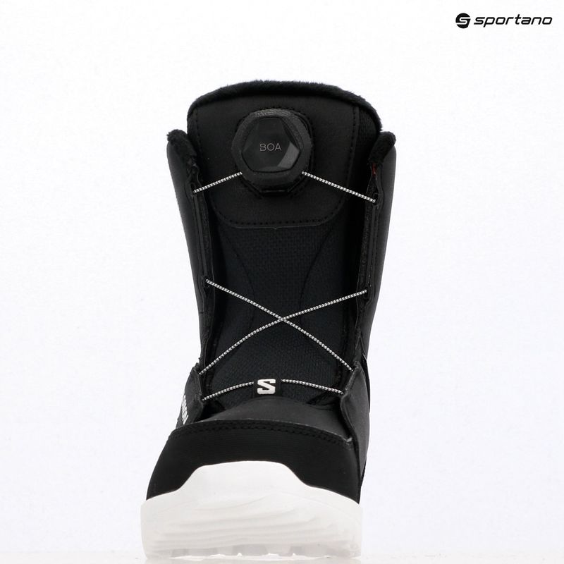 Gyerek snowboard bakancs Salomon Whipstar Boa Jr black/black/white 7