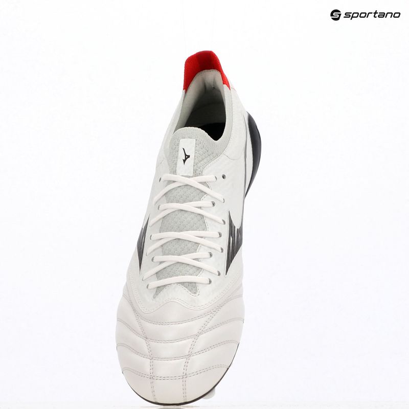 Férfi focicipő Mizuno Morelia Neo IV Β Elite MD White/Black/Chinese Red 9