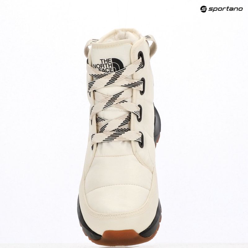Női téli csizma The North Face Thermoball Lace Up Luxe Wp Gardenia White/Black 10