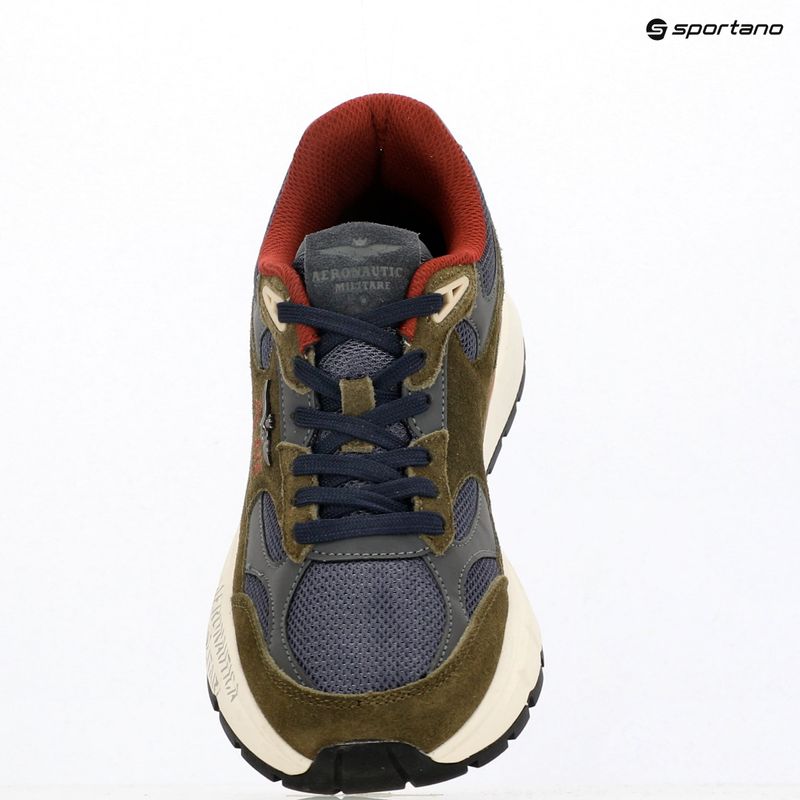 Férfi cipők Aeronautica Militare 252SC0318UCT04248 military green/navy blue 9