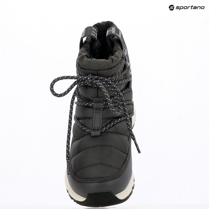 Női téli csizma The North Face Thermoball Lace Up WP anthracite grey/white ash 10