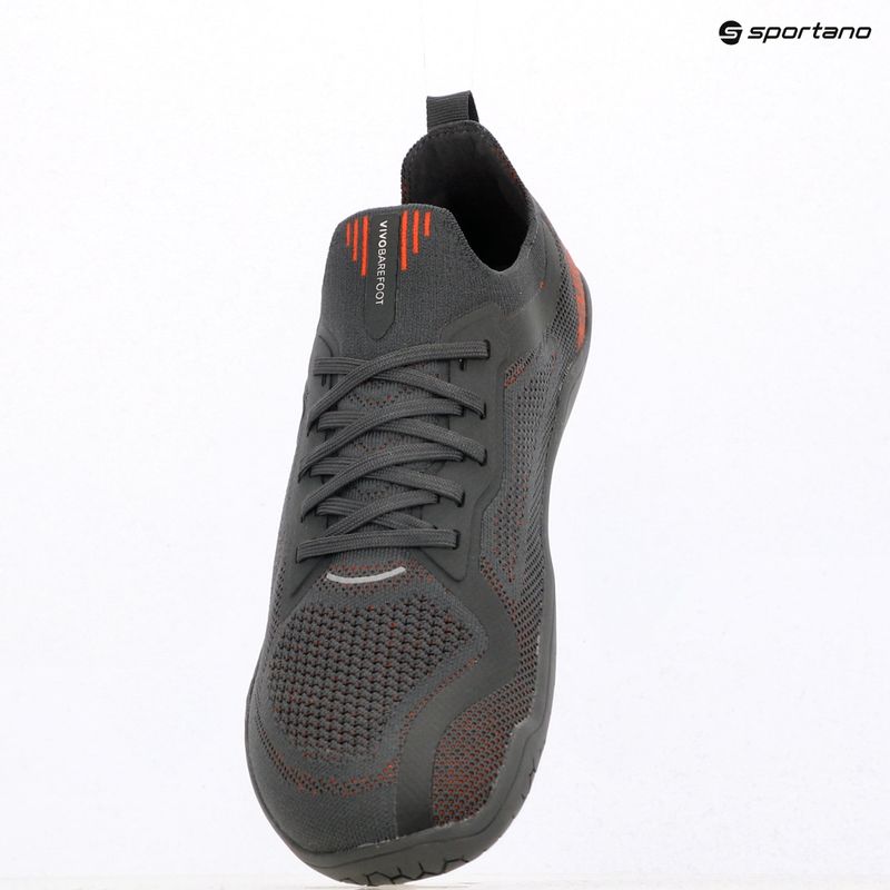Férfi barefoot cipő Vivobarefoot Primus Lite Knit obsidian/cherry tomato 9