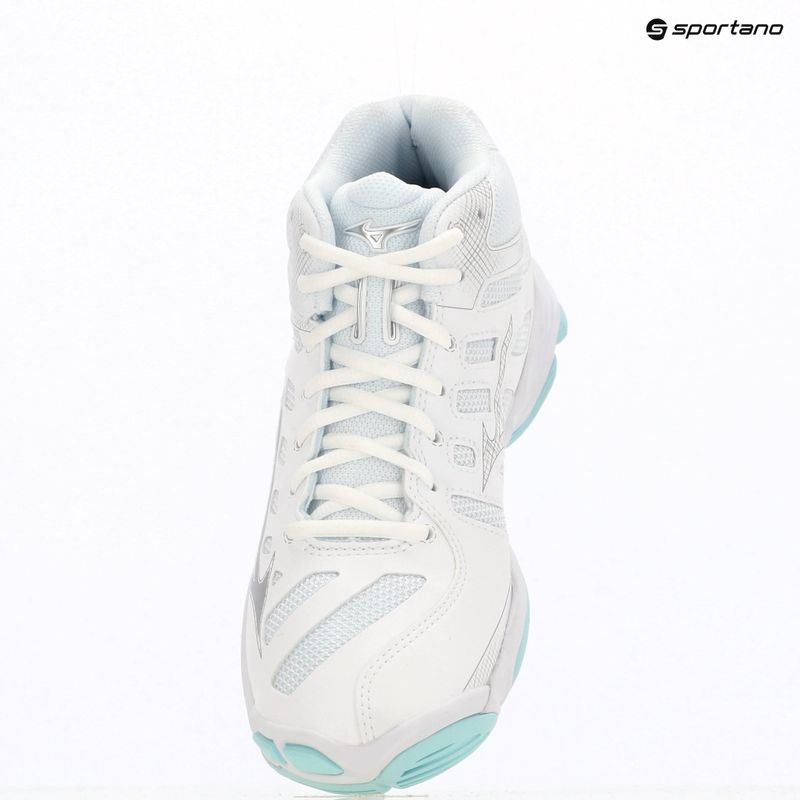 Női röplabdacipő Mizuno Wave Voltage 2 Mid White/Blue Tint 15