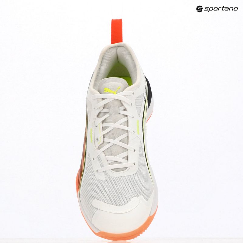 PUMA Eliminate Nitro 4 Game On kézilabdacipő Puma White/Glowing Red/Ultra Blue 16