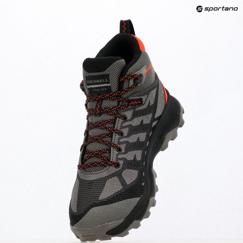 Férfi cipők Merrell Speed Eco Mid WP charcoal/tangerine 15