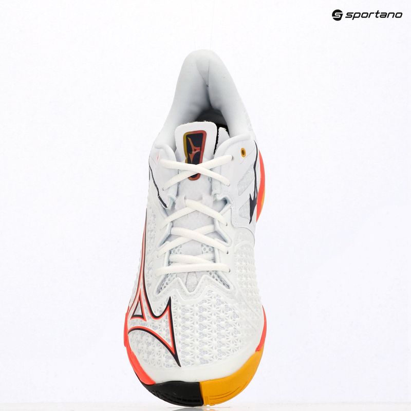 Férfi teniszcipő Mizuno Wave Exceed Tour 6 AC white/fiery coral 2/citrus 12
