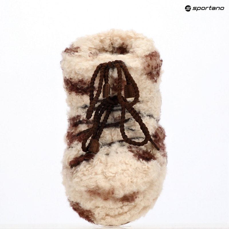 Női Moon Boot Icon Alacsony Curly tehén hó csizma 9