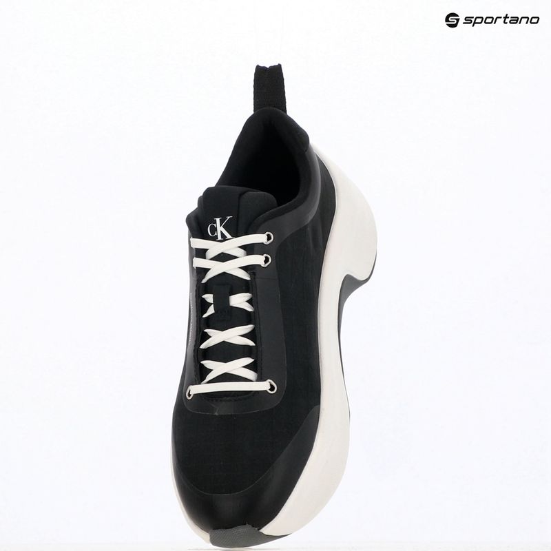 Női cipők Calvin Klein YW0YW02077 Chunky Runner Laceup Mix Aop black/coal 9