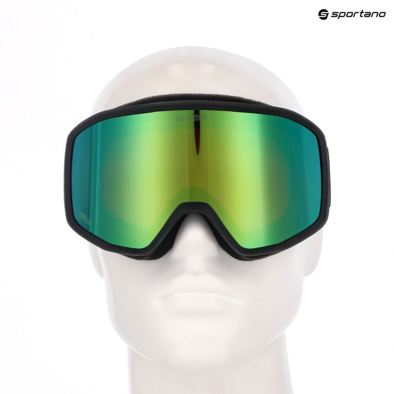 Férfi snowboard szemüveg Quiksilver Harper black/clux ml green 6