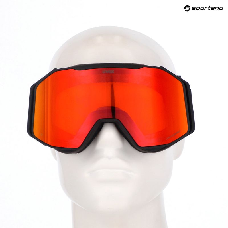 Síszemüveg UVEX Gravity FM black matt/mirror red/orange/clear 6
