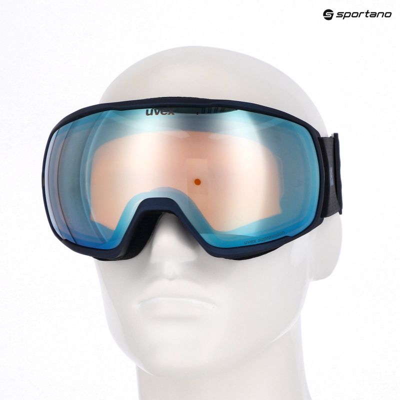 Síszemüveg UVEX Victorious FM dust blue matt/mirror sapphire 10
