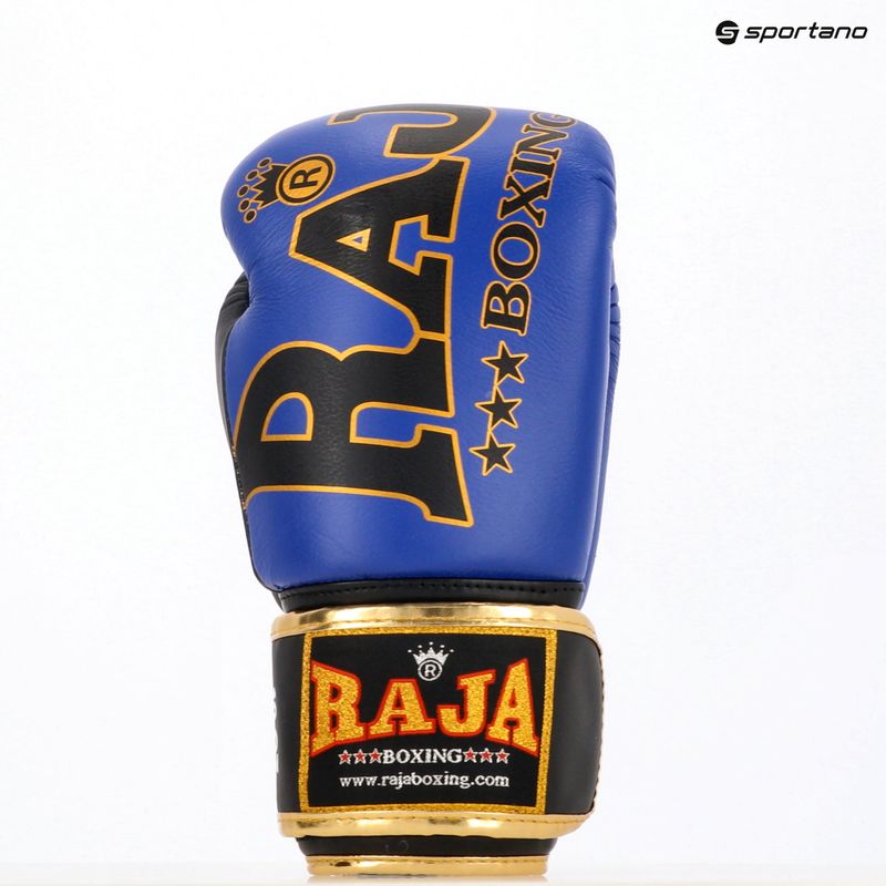 RAJA BOXING Origin Standard valódi bőr kék boxkesztyű 9