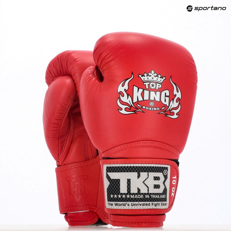 Top King Muay Thai Super kék boxkesztyűk 3