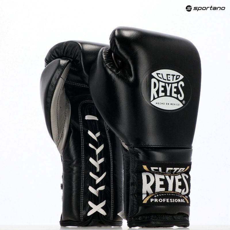 Cleto Reyes Lace Up Sparring fekete boxkesztyű 3