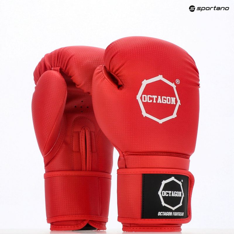 Octagon Kevlar piros bokszkesztyű 8