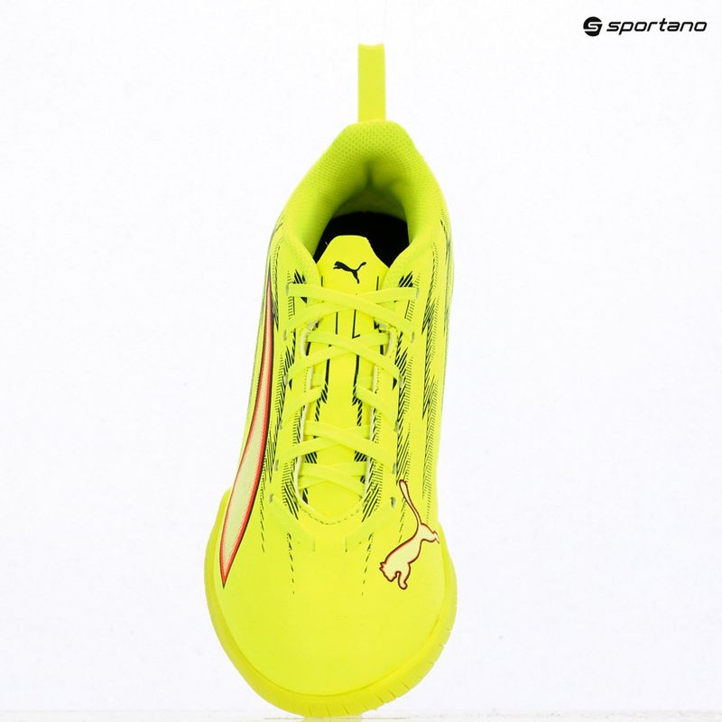 Gyerek focicipő PUMA Ultra 6 Play TT Jr Yellow Alert/Puma Black/Glowing Red/Lime Squeeze 9