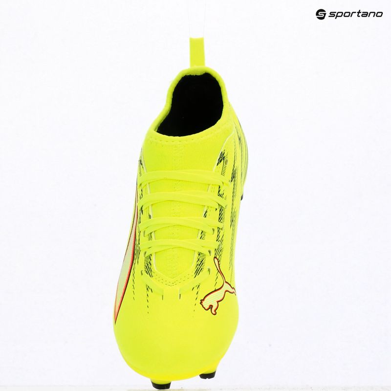 Gyerek focicipő PUMA Ultra 6 Match FG/AG Jr yellow alert/puma black/glowing red/lime squeeze 10